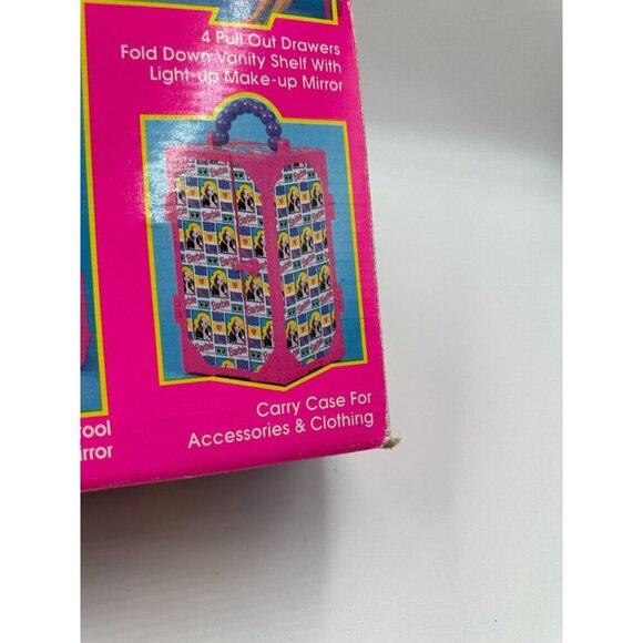 New Open Box Vintage 1994 Barbie Glamour on the Go Carry Case Lights Up #12255 - Picture 10 of 14